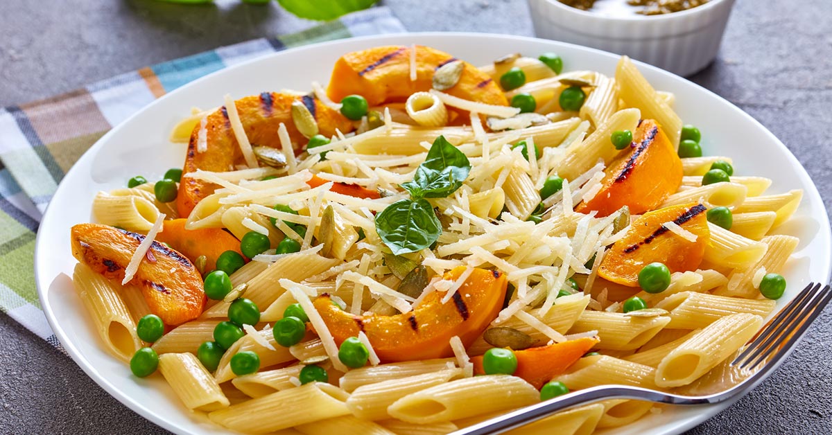 макароны с тыквой