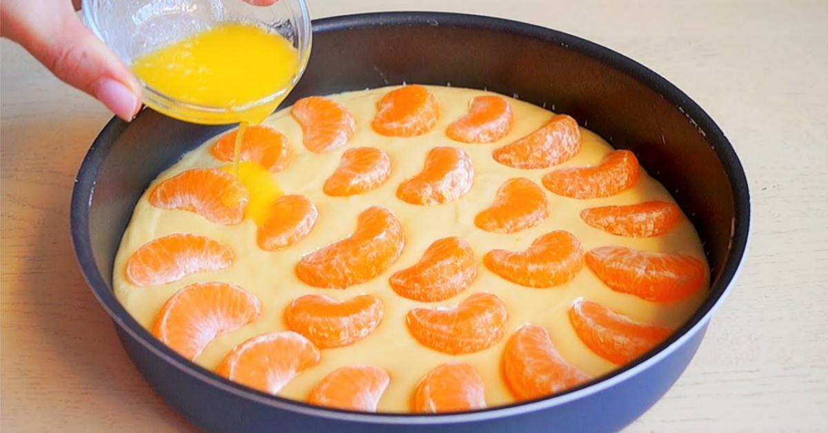 мандариновый пирог