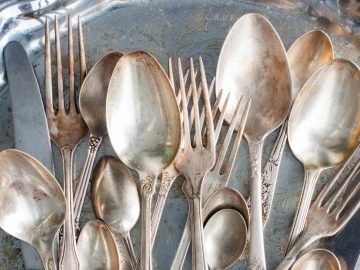 мельхиоровые столовые приборы