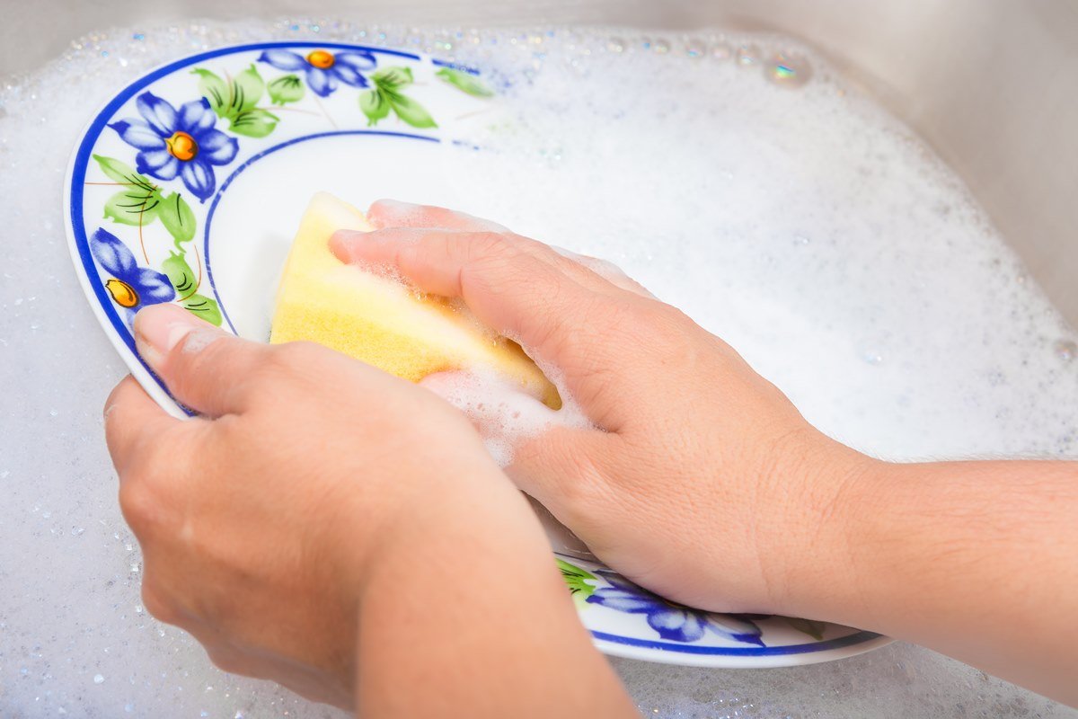 Мытьё посуды руками