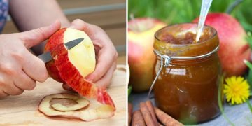 нечищеные яблоки