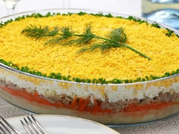 необычная «мимоза»