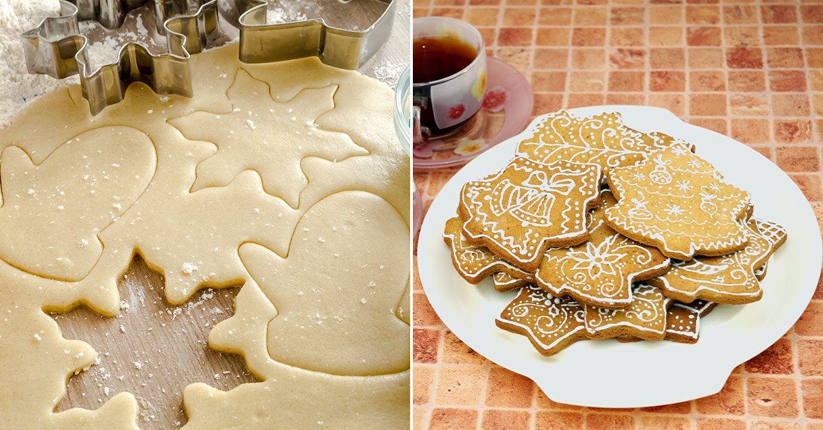 Новогоднее имбирное печенье