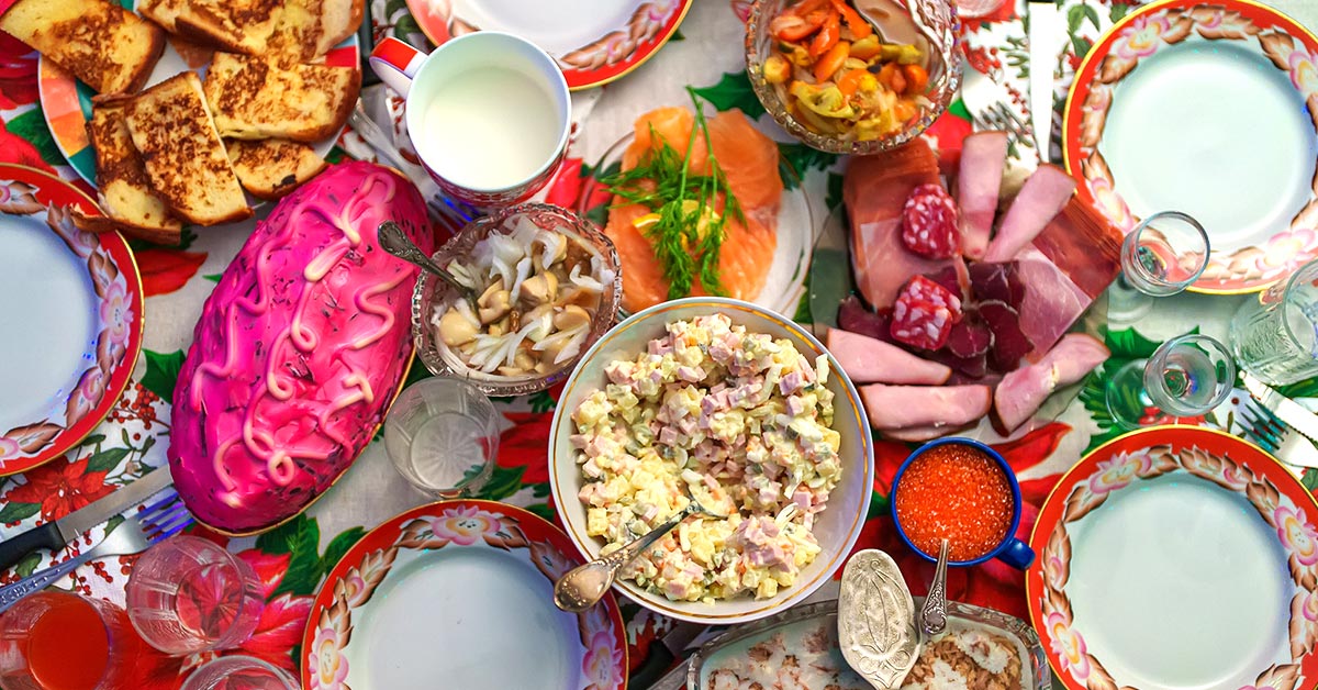 новогодние салаты