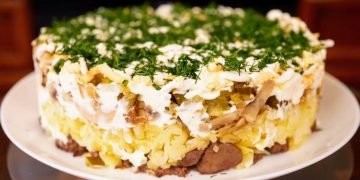 Печеночный салат