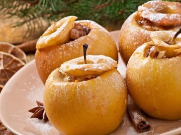 Печеные яблоки польза