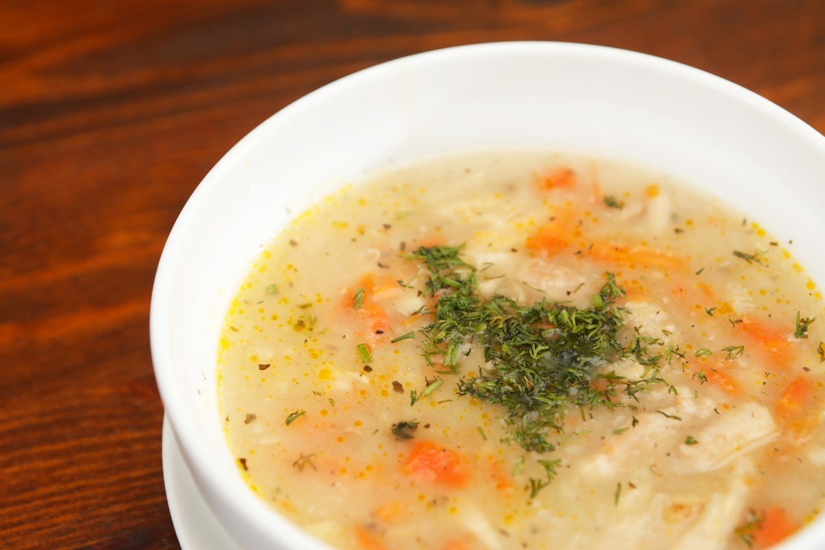 Тарелка куриного супа