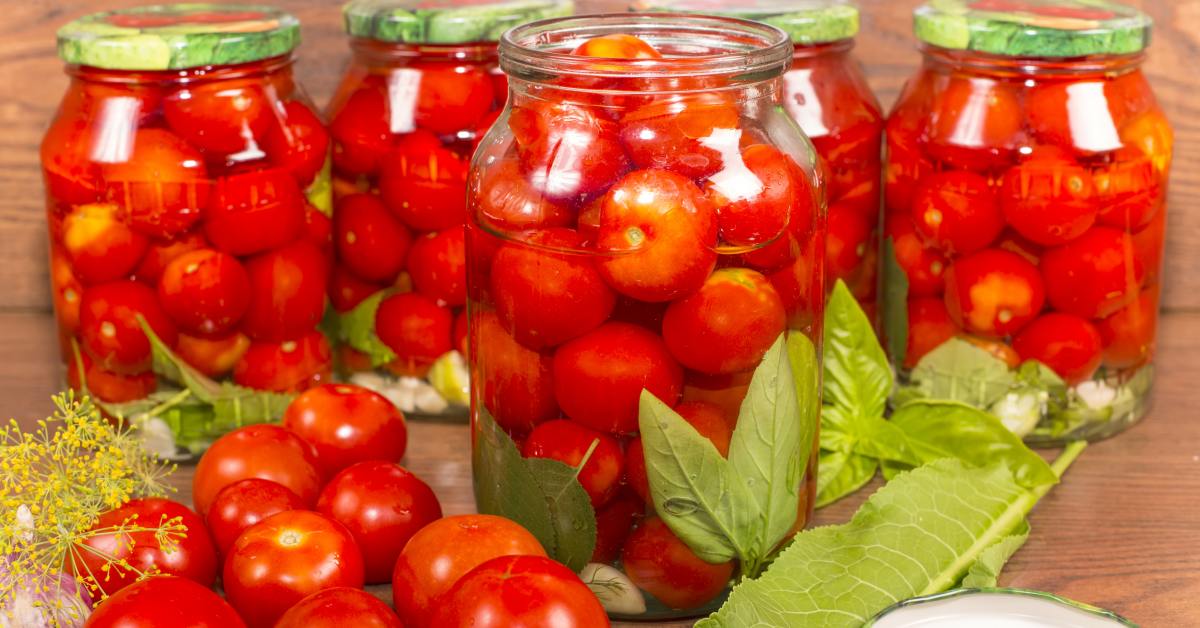 Помидоры с базиликом и мёдом