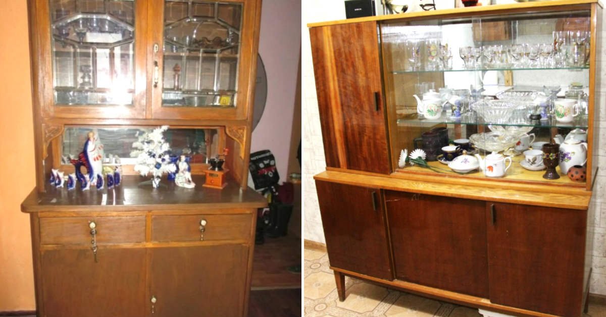 сервант с посудой