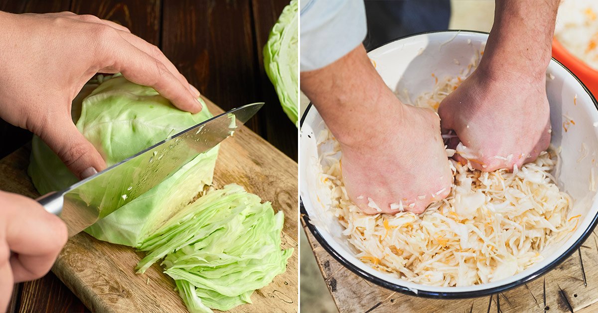 Приготовление хрустящей квашеной капусты