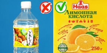 Пропорции лимонной кислоты