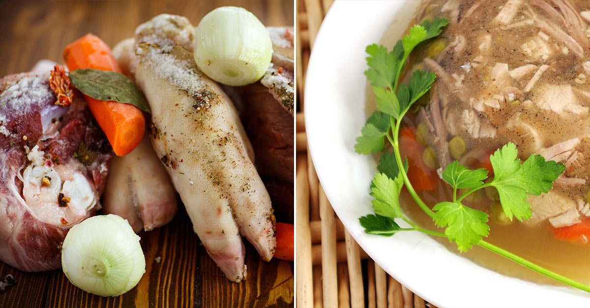 прозрачный холодец