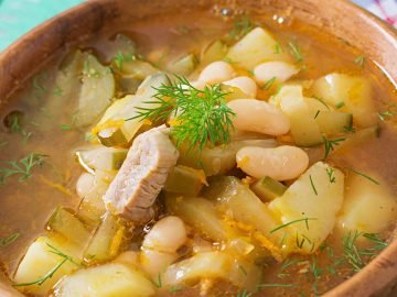 рассольник с треской