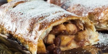 рецепт яблочного штруделя