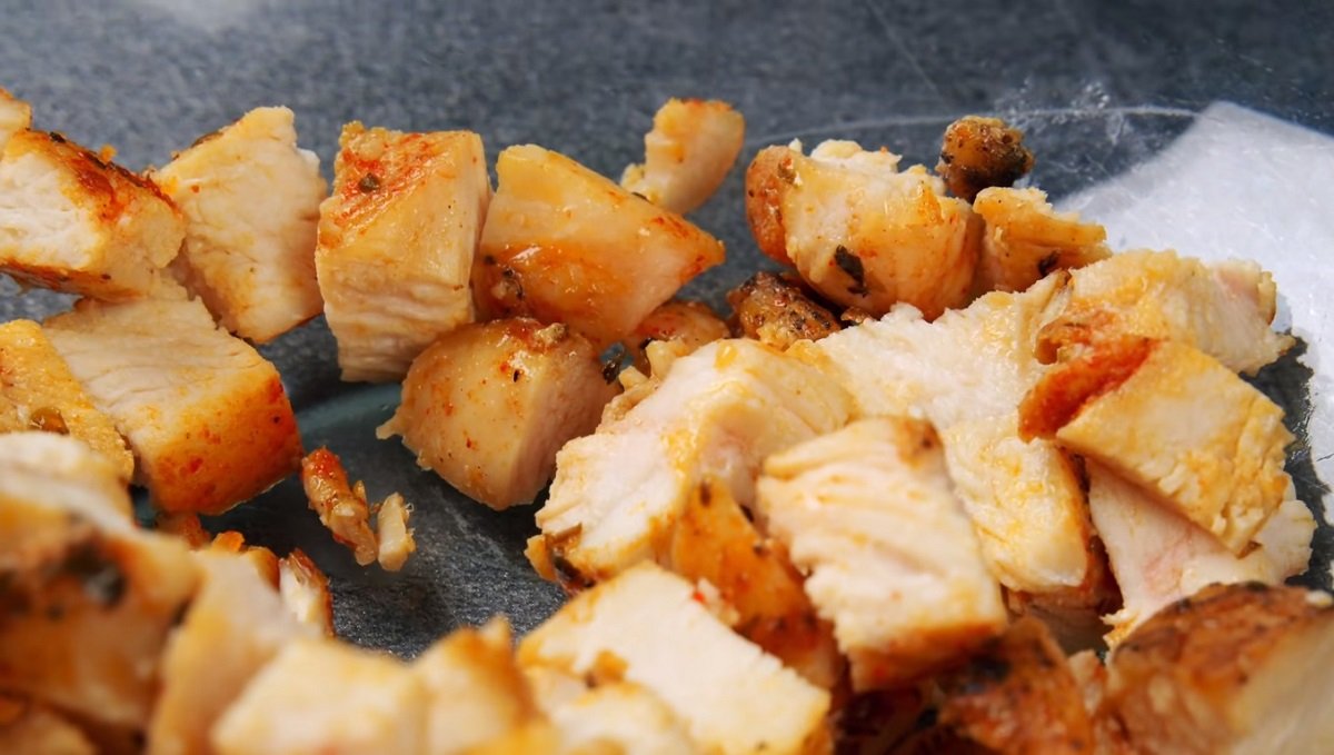 жареная сочная курица