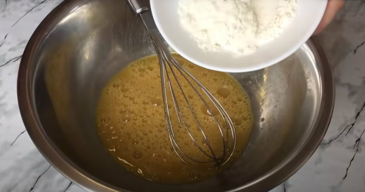 яйцо с мукой