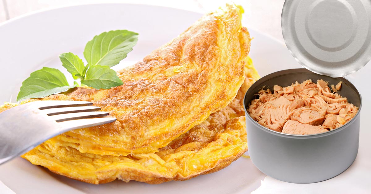 рыбный омлет