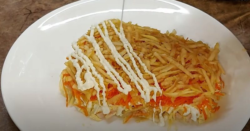 необычный Салат «Бычок»