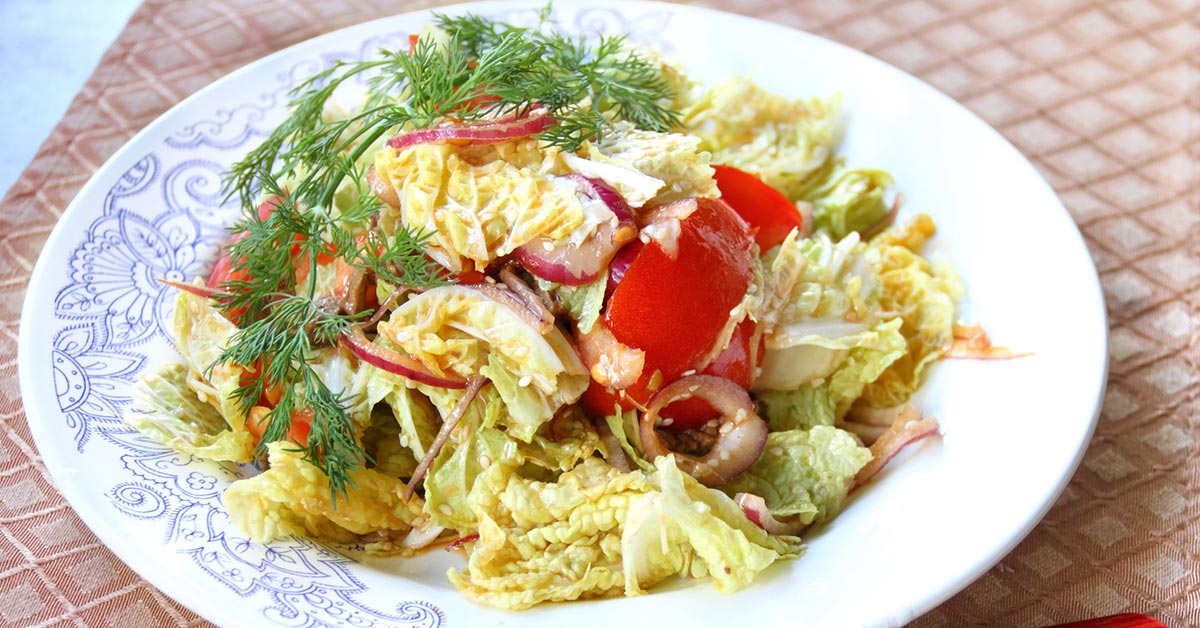 салат из пекинской капусты