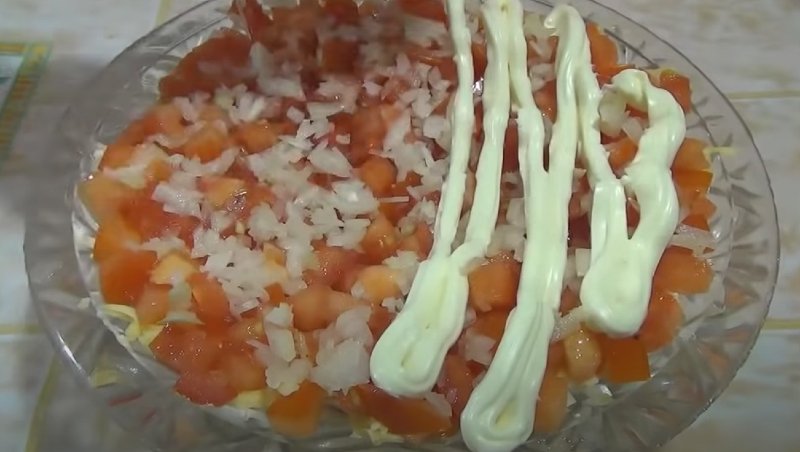 быстрый салат с киви