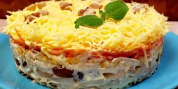 Салат «Мужские слезы» с корейской морковью