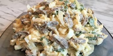 Салат с сердцем