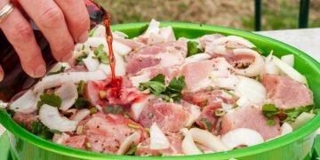 Шашлык в гранатовом соке