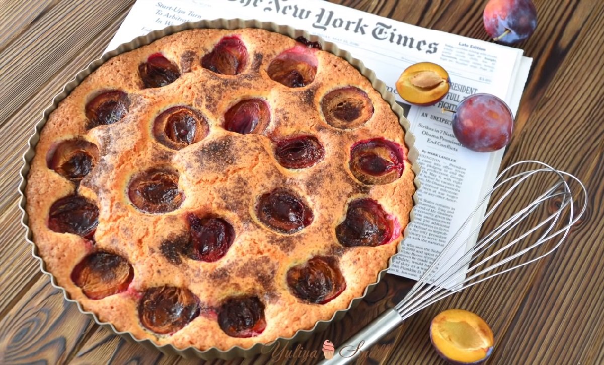 Пирог сливовый рецепт из нью йорк таймс с фото