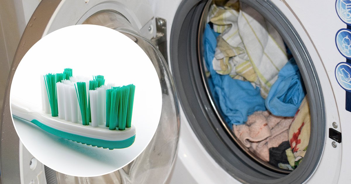 старая зубная щетка