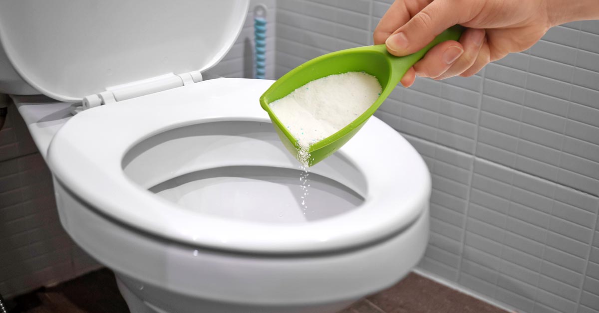 стиральный порошок в унитазе