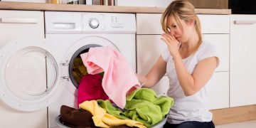 Стирка вещей в стиральной машине