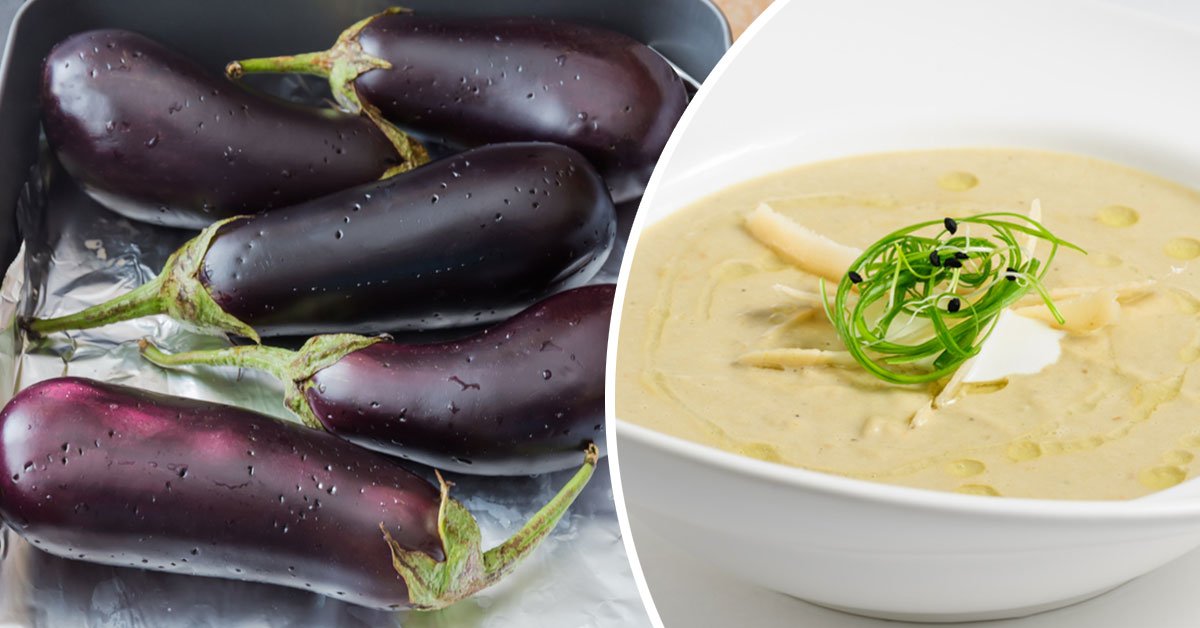 суп-пюре из баклажанов