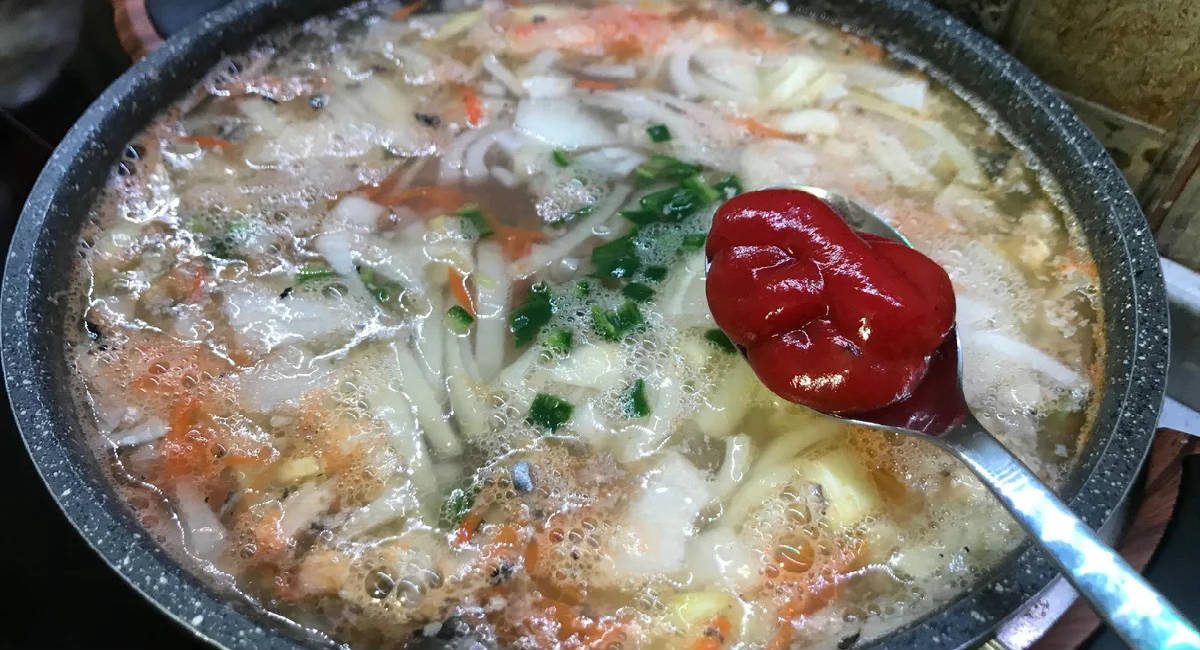 суп с томатной пастой