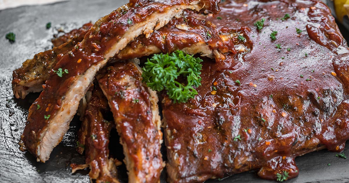 свиные рёбра в глазури