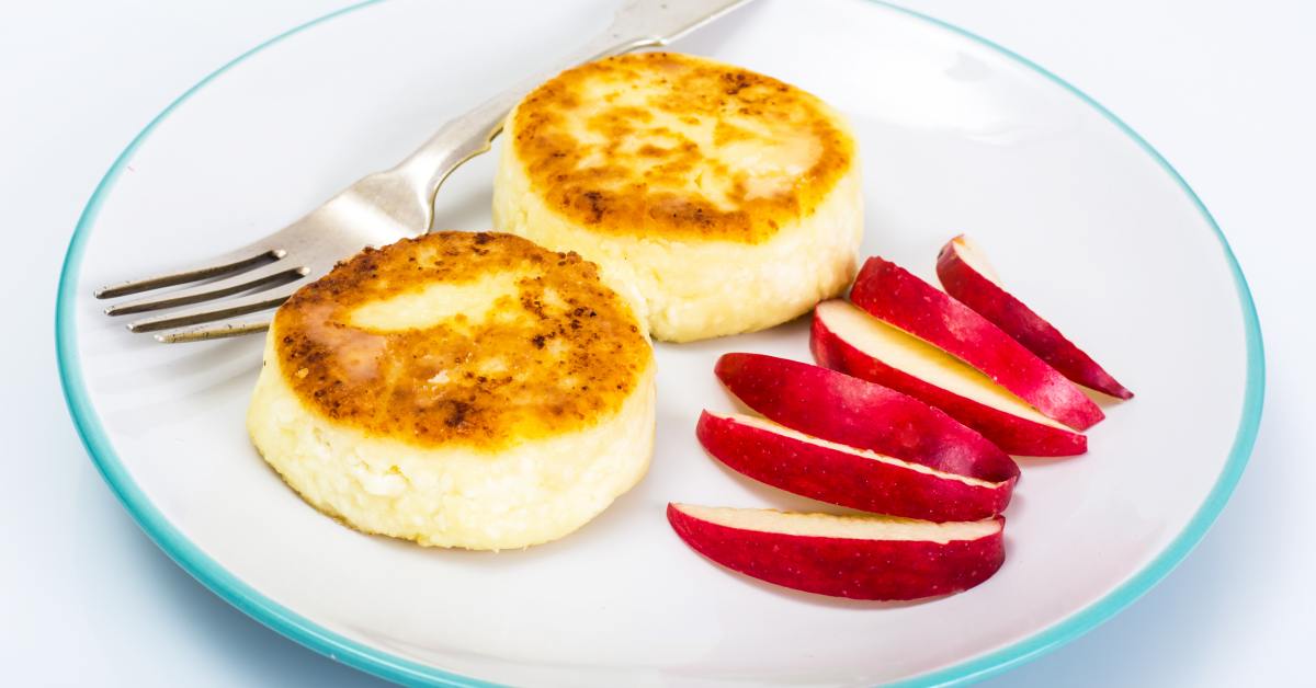 Сырники с яблоком