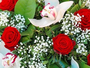 тест с букетом