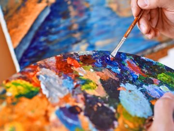 тест с цветом