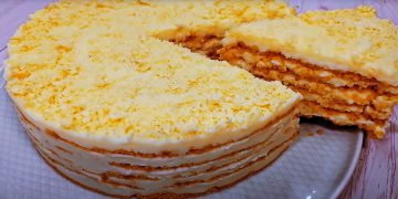 Торт «Пломбир» без выпечки