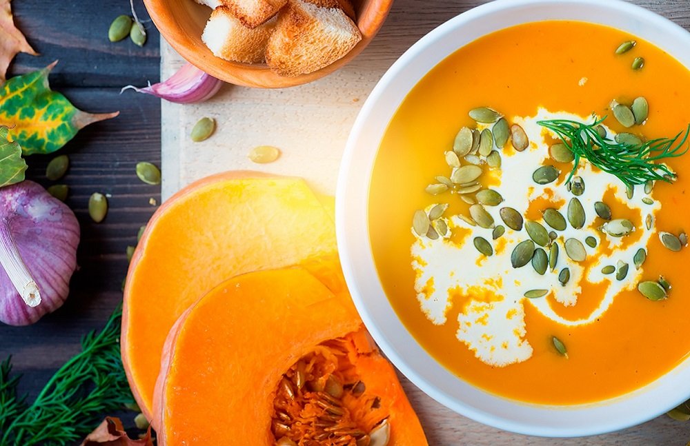 суп с тыквой