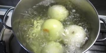 Вареный лук