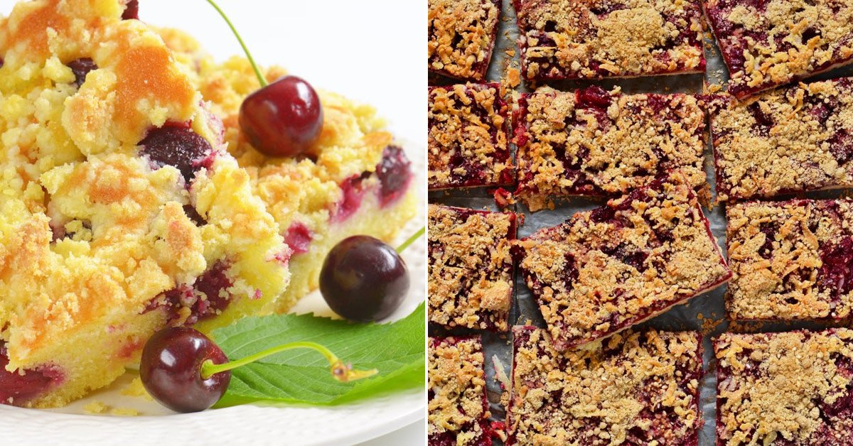 Вишневый пирог в духовке