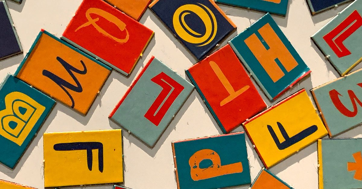 Визуальная загадка с буквами