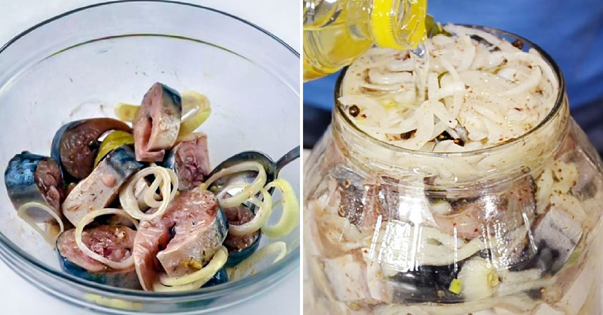 Вкусная маринованная скумбрия
