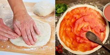 Вкусное тонкое тесто для пиццы