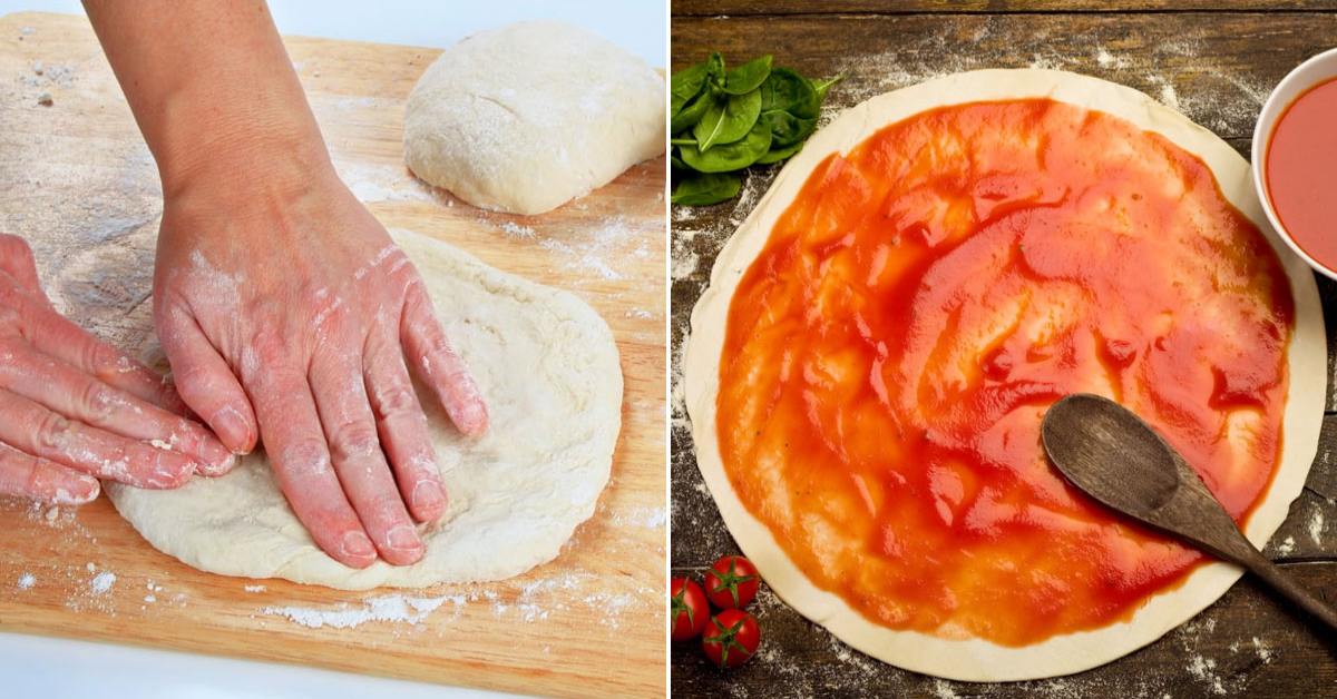 Вкусное тонкое тесто для пиццы