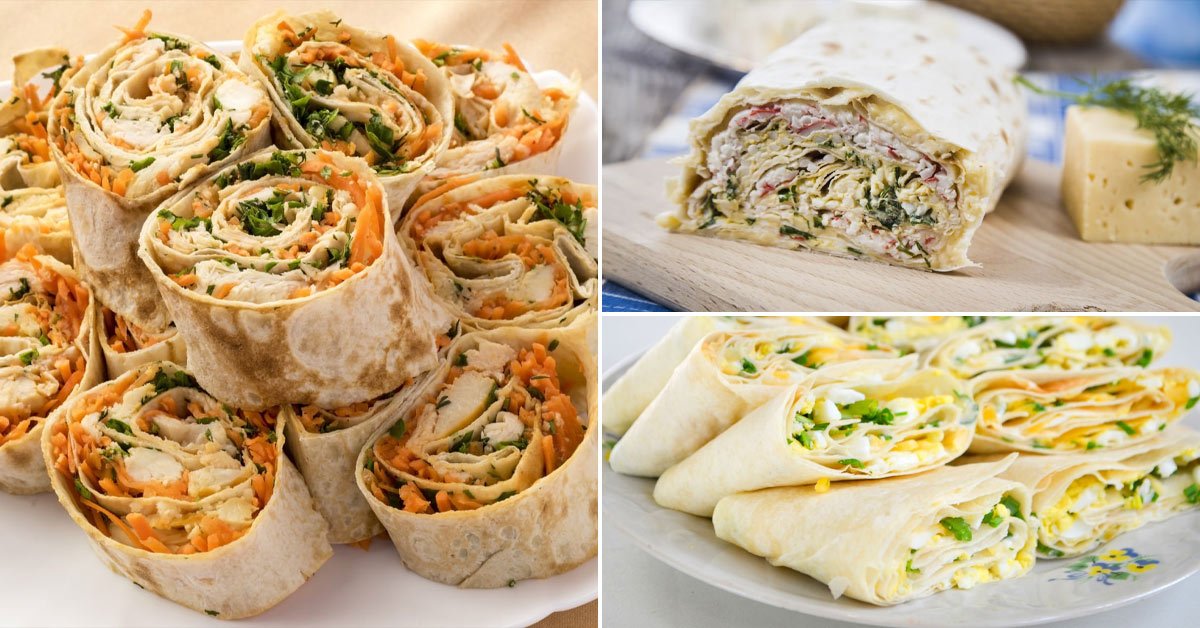 Вкусные начинки для лаваша