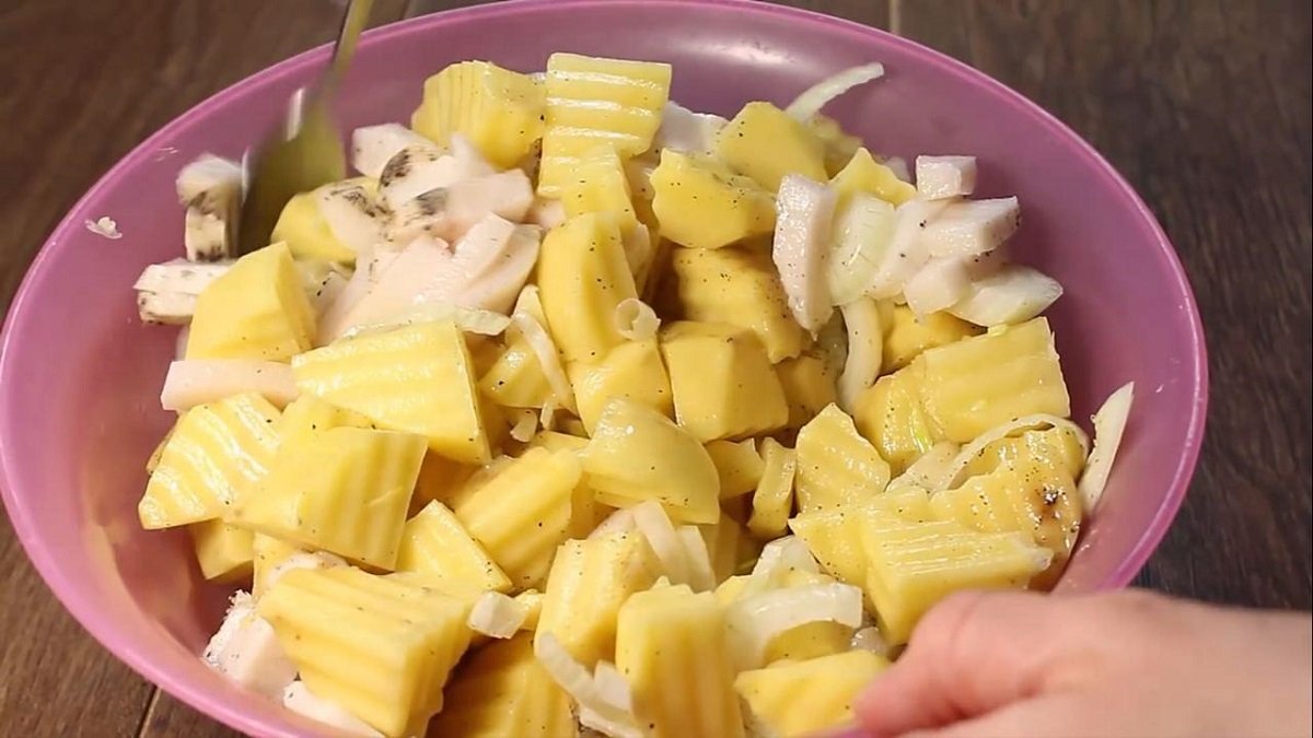 картошка с салом