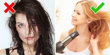 Вредно сушить волосы без фена