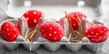 яйца в горошек