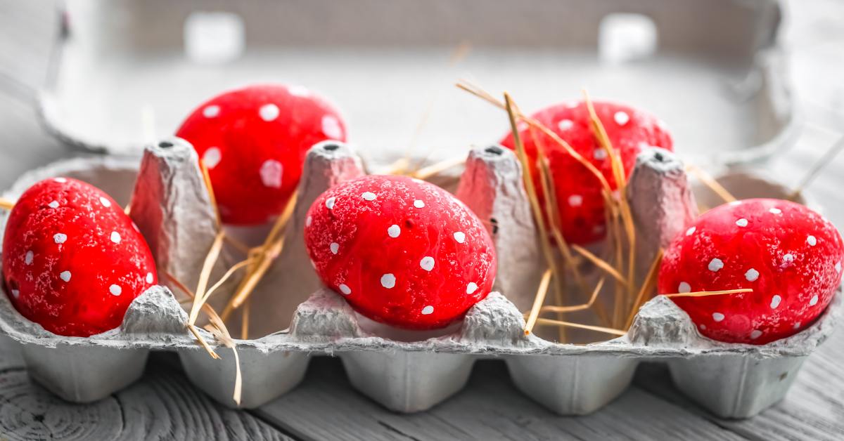 яйца в горошек